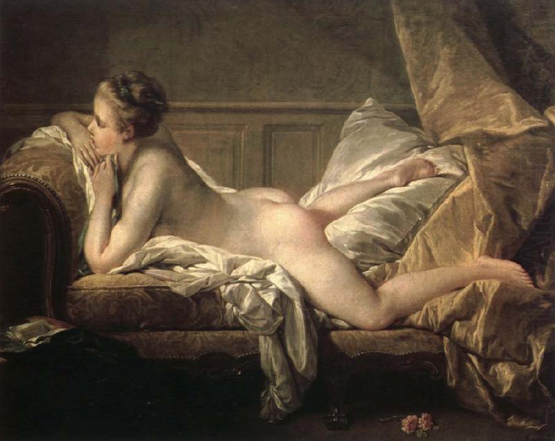 Francois Boucher reclining girl china oil painting image